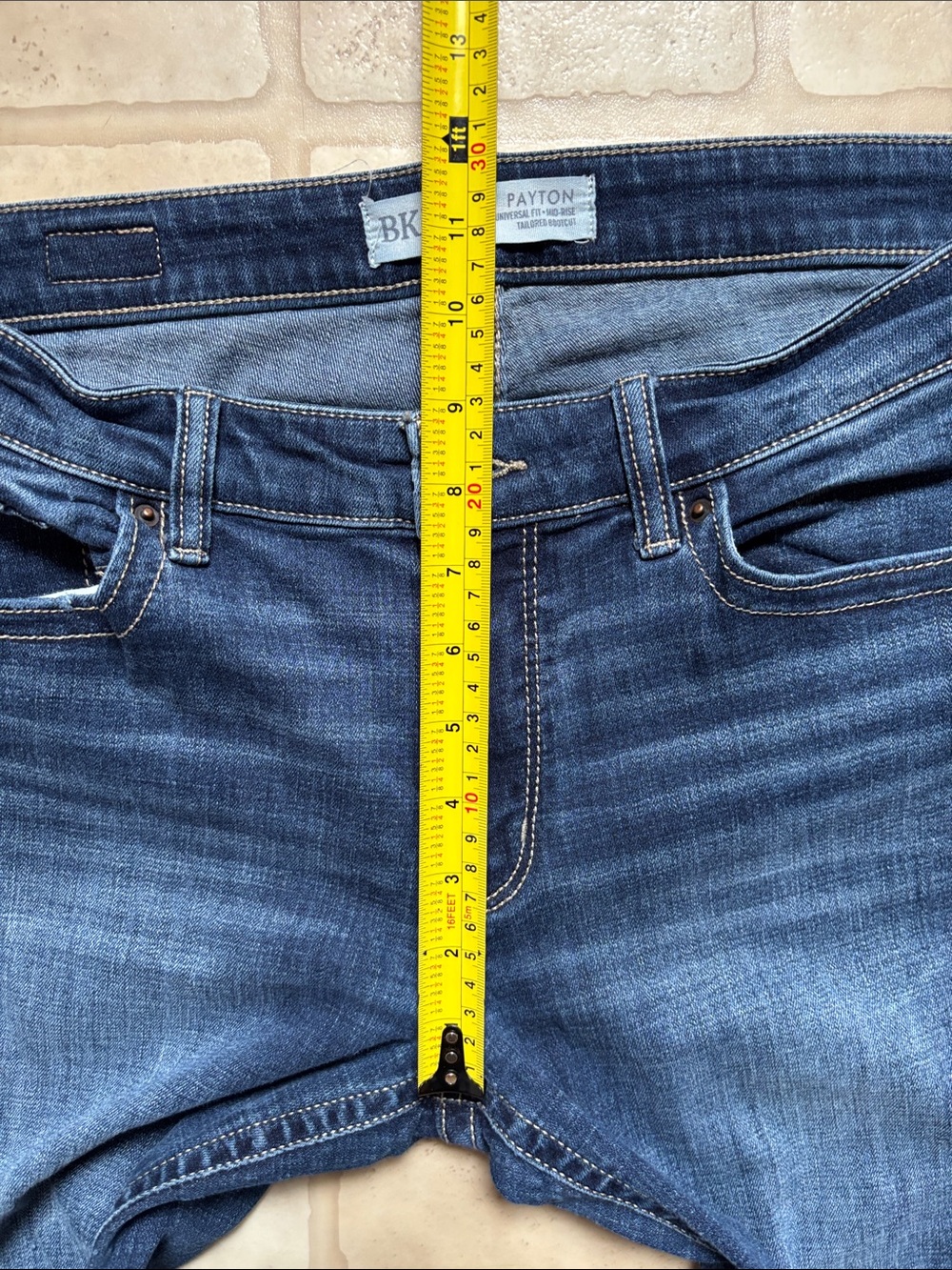 Buckle BKE PAYTON Universal Fit Mid-Rise Tailored Boot Cut Jeans Women's 31x35.5 - Picture 6 of 8